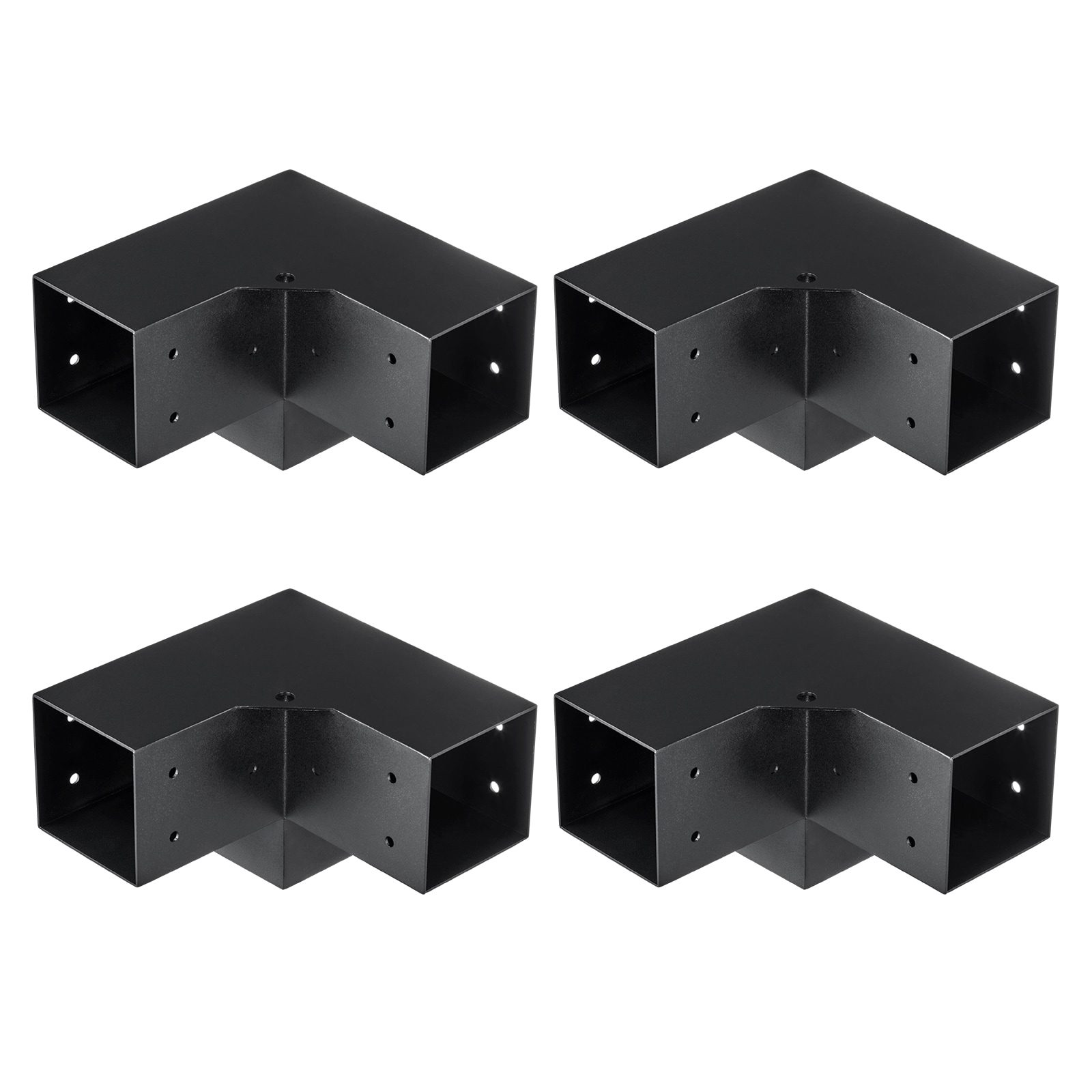 Pergola Corner Bracket Kit 3-way Heavy Duty Post Base For Woodworks_voghion.com